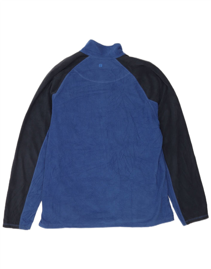 Mountain Warehouse Herre Fleecejakke UK 42 XL Blå Colourblock Polyester