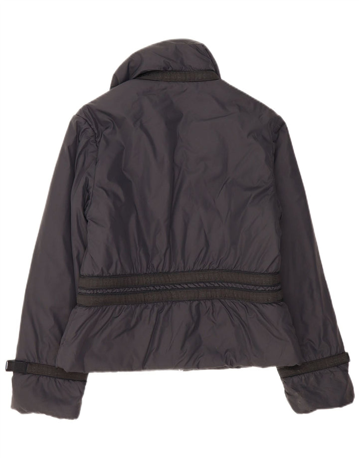 Les Copains Dame Grafisk Windbreaker Jacket IT 44 Medium Sort