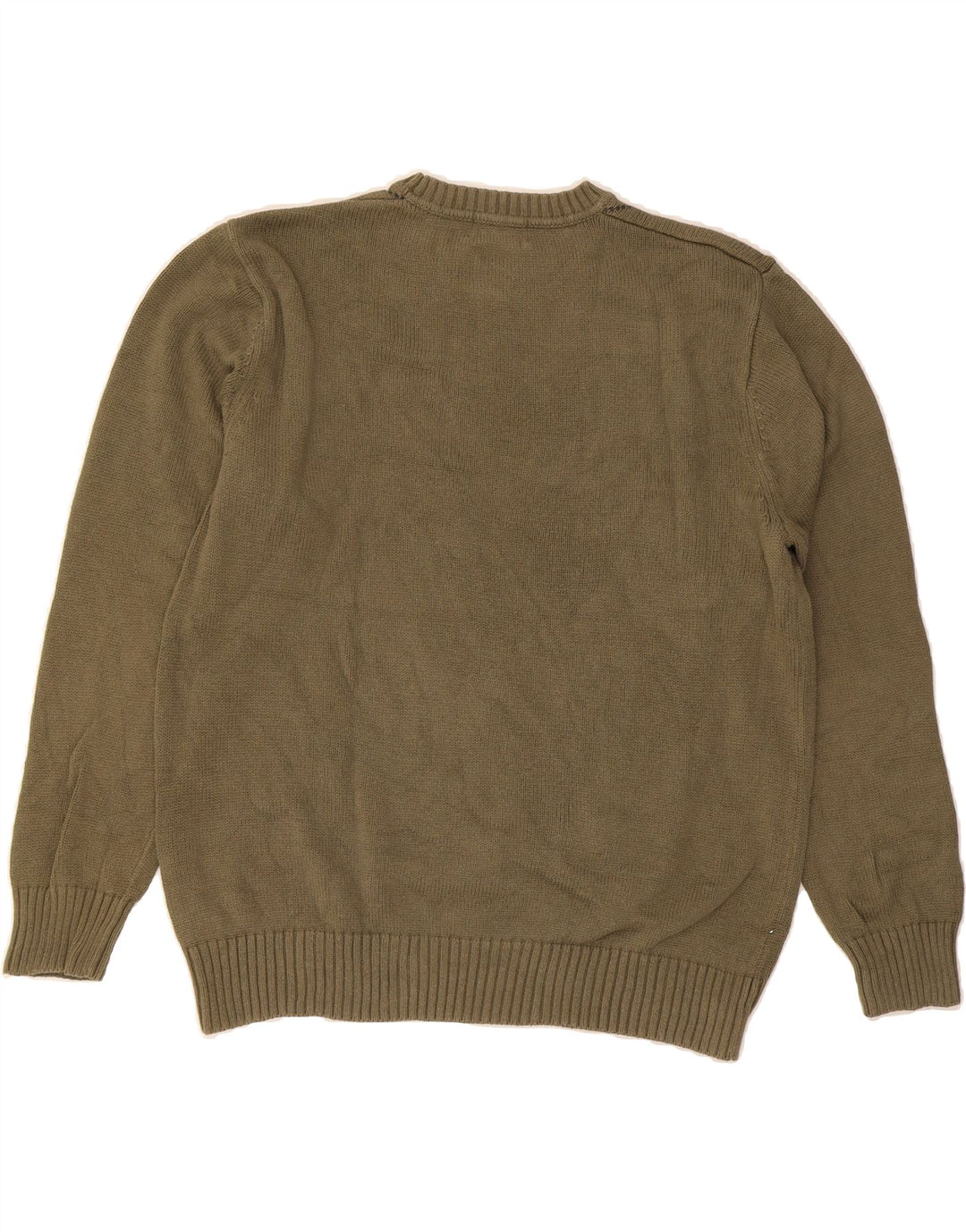 DOCKERS Mens Crew Neck Jumper Sweater Large Khaki Argyle/Diamond Vintage Dockers and Second-Hand Dockers from Messina Hembry 
