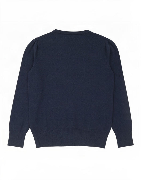 Marks & Spencer Dame Cardigan Sweater UK 10 Small Navy Blue Viscose