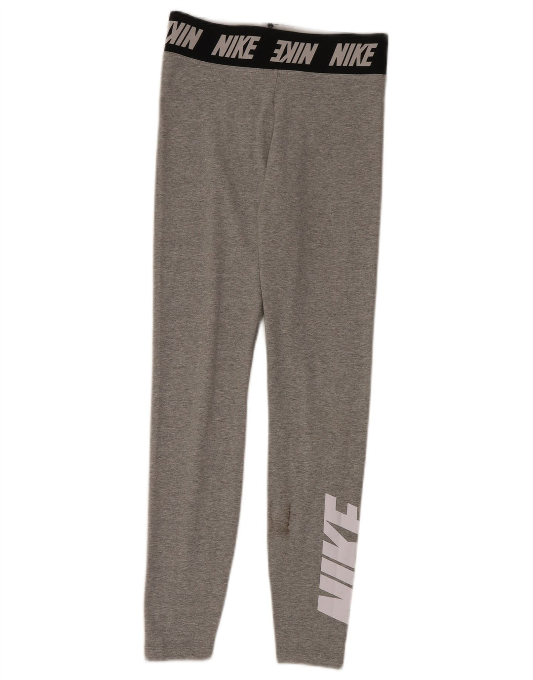 Nike Dame Grafiske Leggings UK 10 Small Grey Bomuld