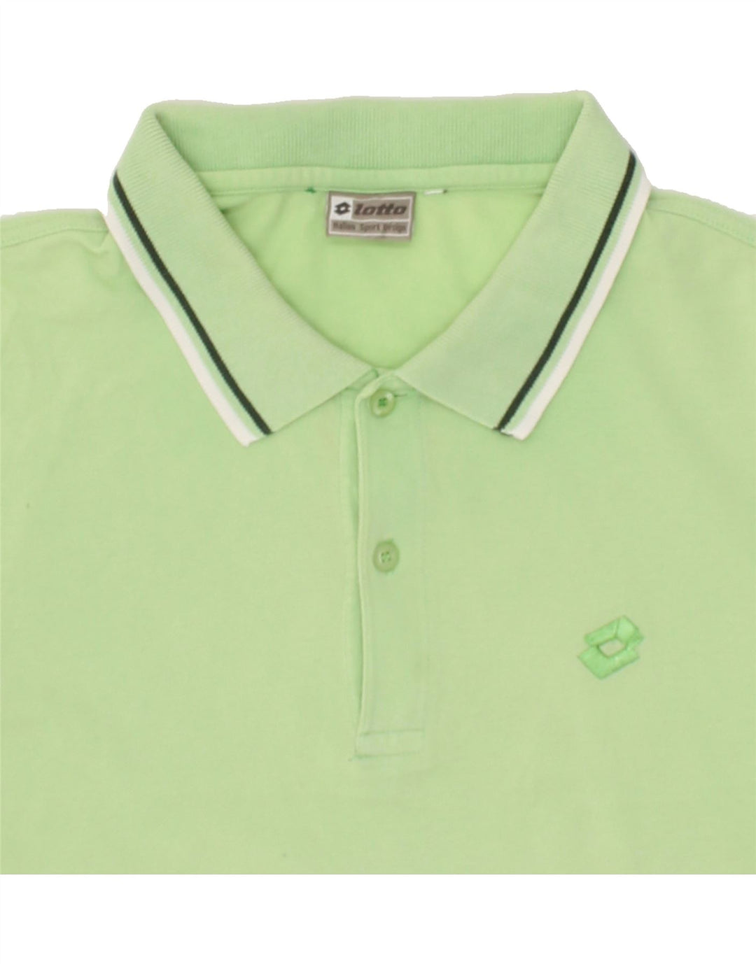 LOTTO Mens Polo Shirt Large Green Cotton Vintage Lotto and Second-Hand Lotto from Messina Hembry 