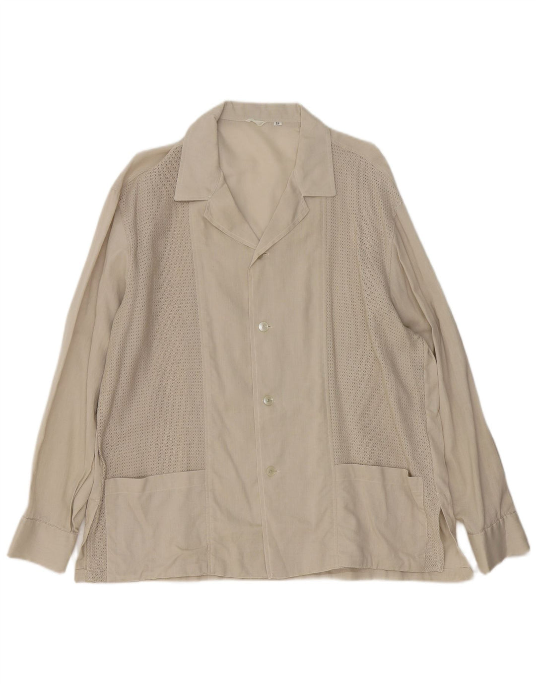 Vintage Herre Overshirt Skjorte IT 54 XL Grøn