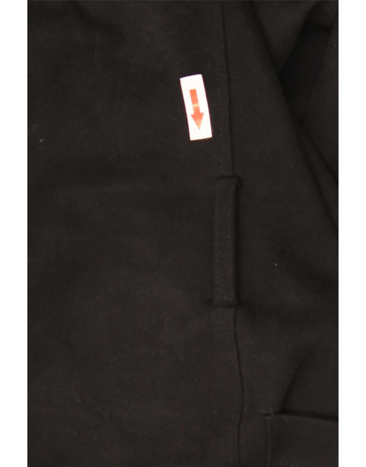 Zara Womens Open Oversized Overfrakke UK 10 Small Black Polyester Classic
