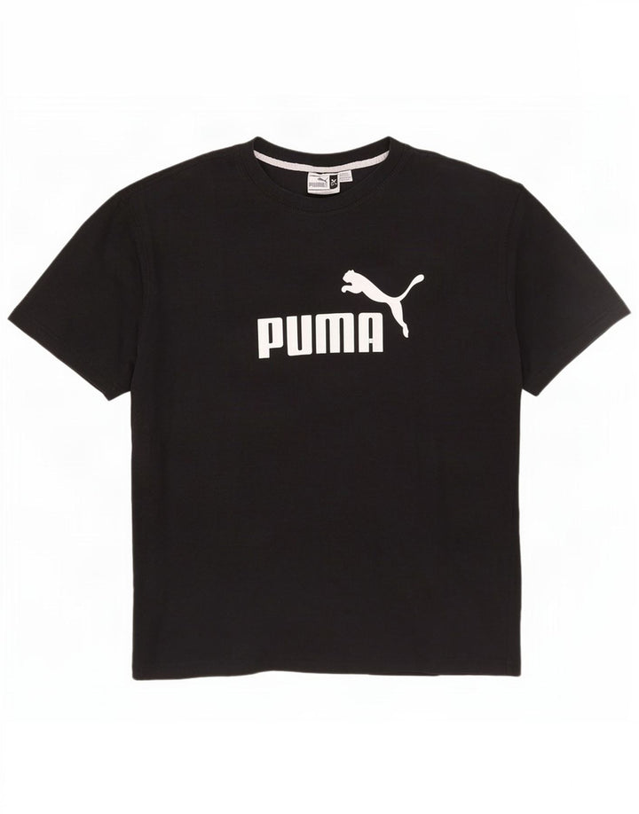 Puma Herre Grafisk T-Shirt Top XL Sort Bomuld