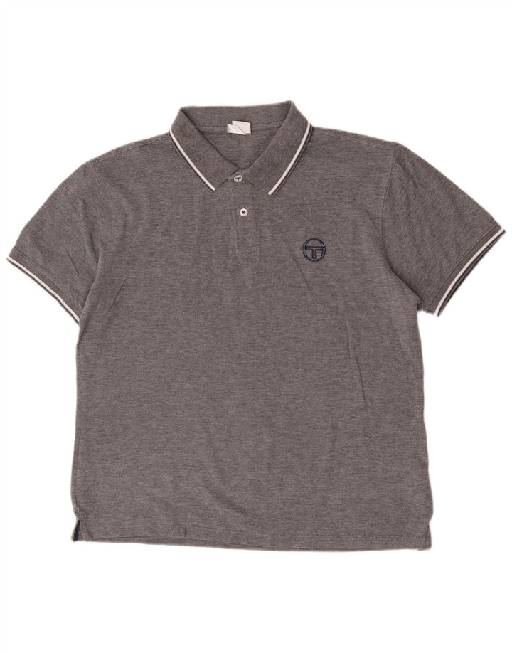 Sergio Tacchini Herre Slim Fit Polo Shirt Stor Grå Bomuld