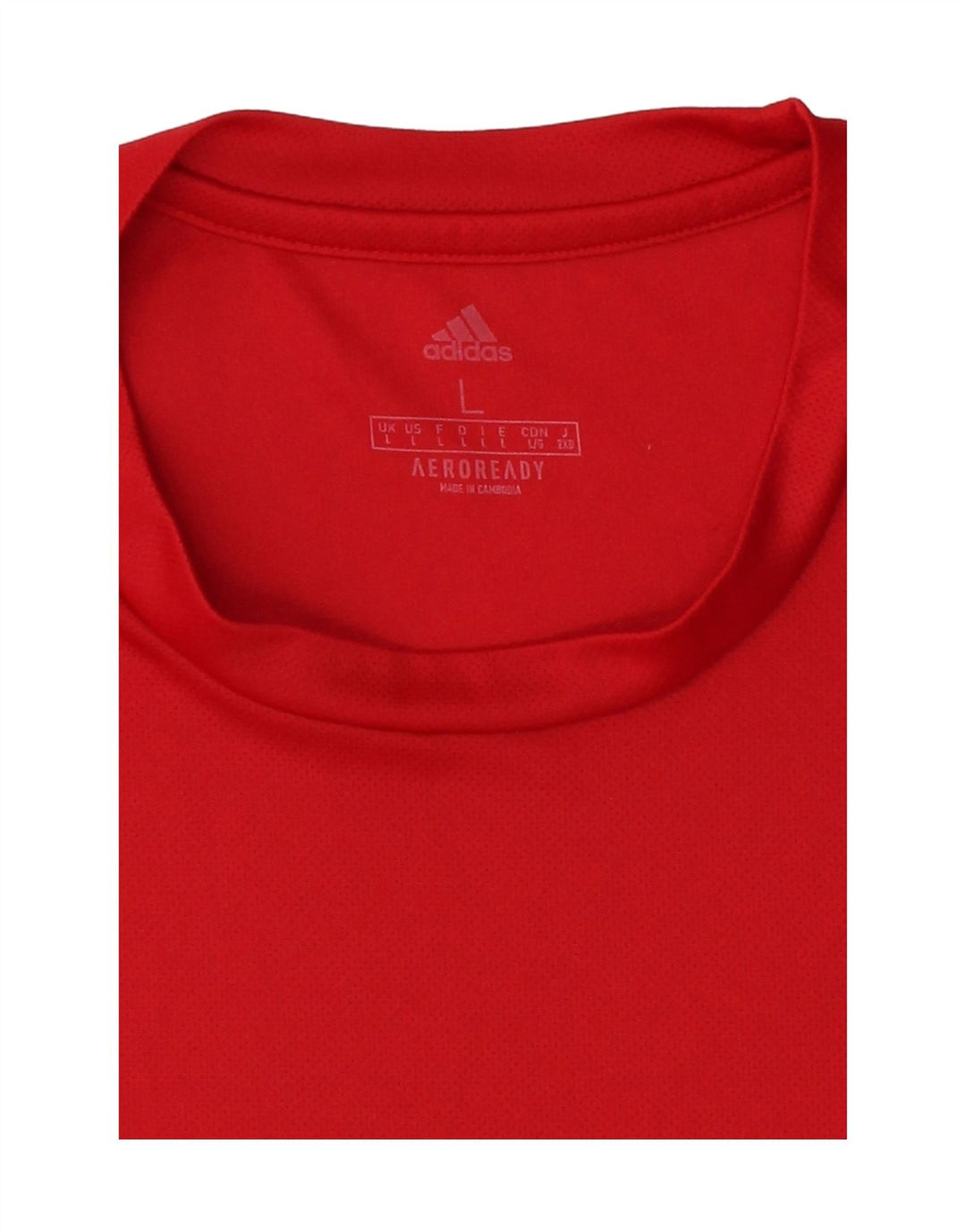 ADIDAS Mens Cork City T-Shirt Top Large Red Polyester