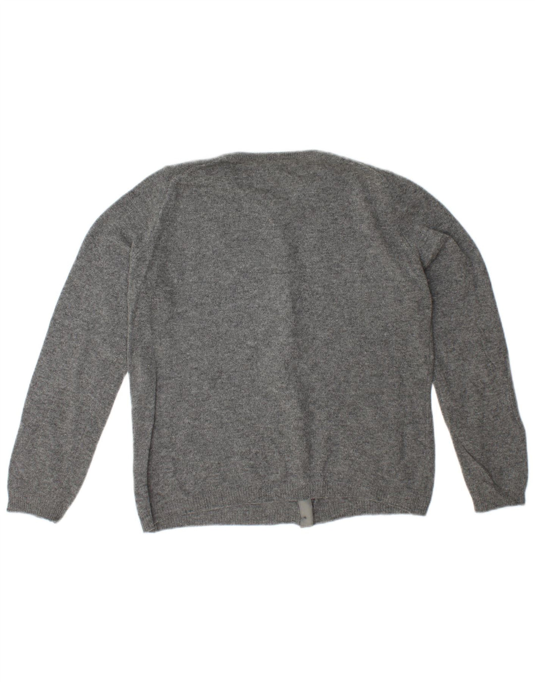 BENETTON Dame Cardigan Sweater UK 10 Lille Grå