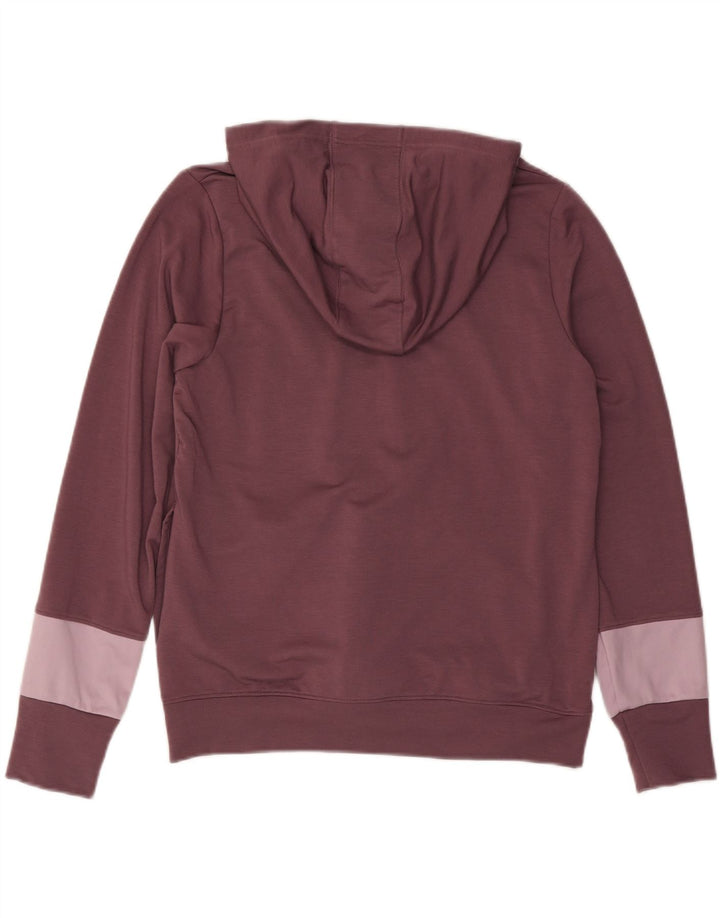 UNDER ARMOUR Sweater med lynlås til kvinder UK 14 Medium Maroon Colourblock