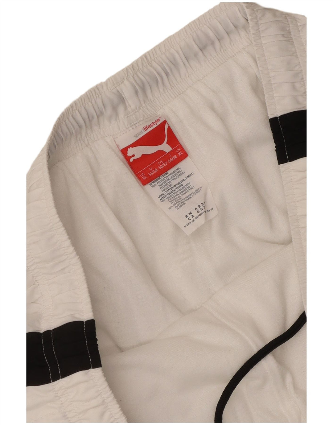 Puma Herre grafiske sportsshorts XL Hvid Colourblock Polyester