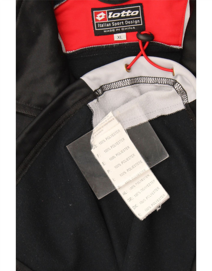 Lotto Træningsdragt til mænd Topjakke XL Sort Colourblock Polyester