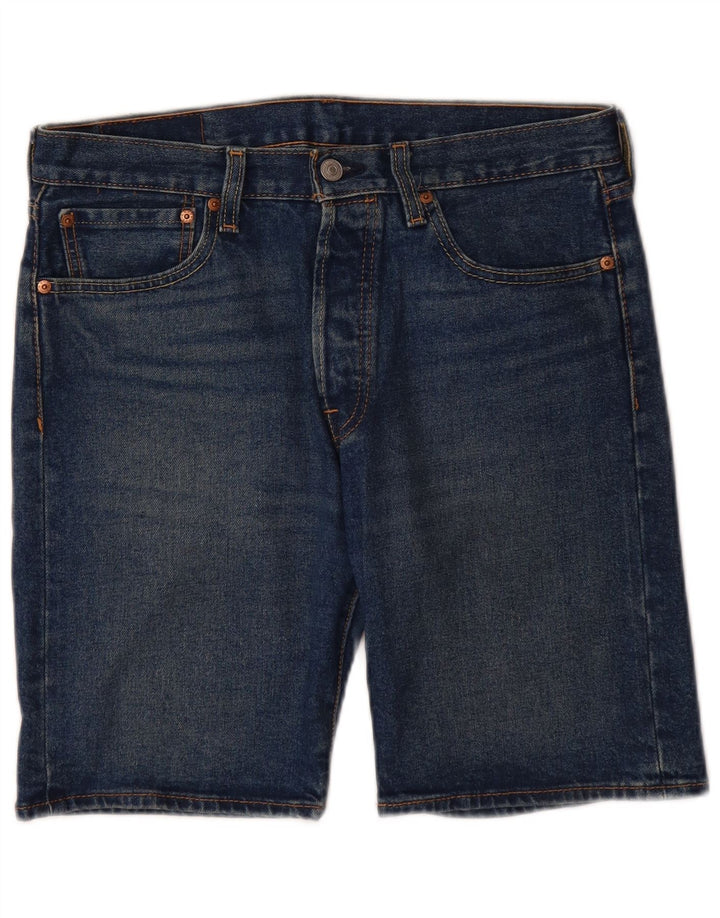 LEVI'S Herre 501 denimshorts W31 Mellem marineblå bomuld