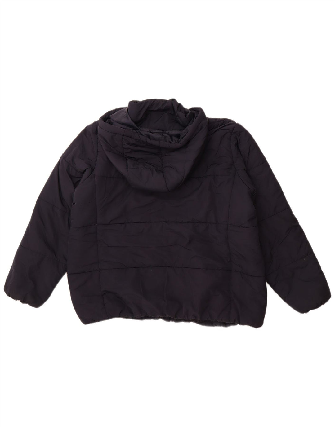Marks & Spencer, polstret hættejakke til kvinder, UK 18 XL marineblå polyester