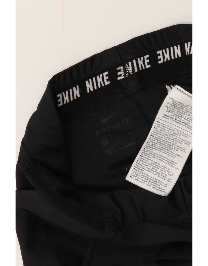 Nike Dame Dri Fit Leggings Lille sort stribet polyester