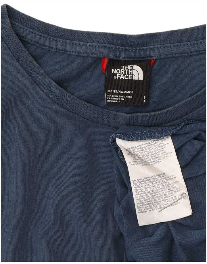 The North Face Herre T-Shirt Top Lille Blå Bomuld