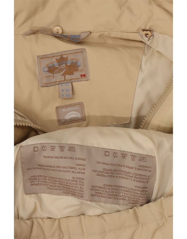 Canadiens polstret frakke til kvinder IT 42 Medium Beige