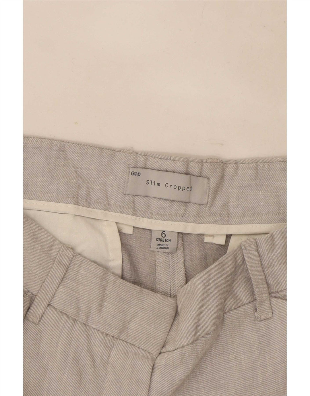 Gap Womens Slim Cropped Trousers US 6 Medium W30 L24 Grå