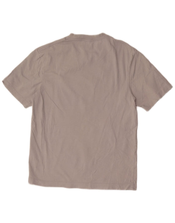 Zara Herre T-Shirt Top Medium Grå Bomuld
