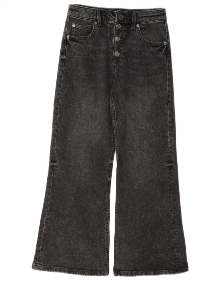 Zara Girls Flared Jeans 9-10 År W24 L25 Grå