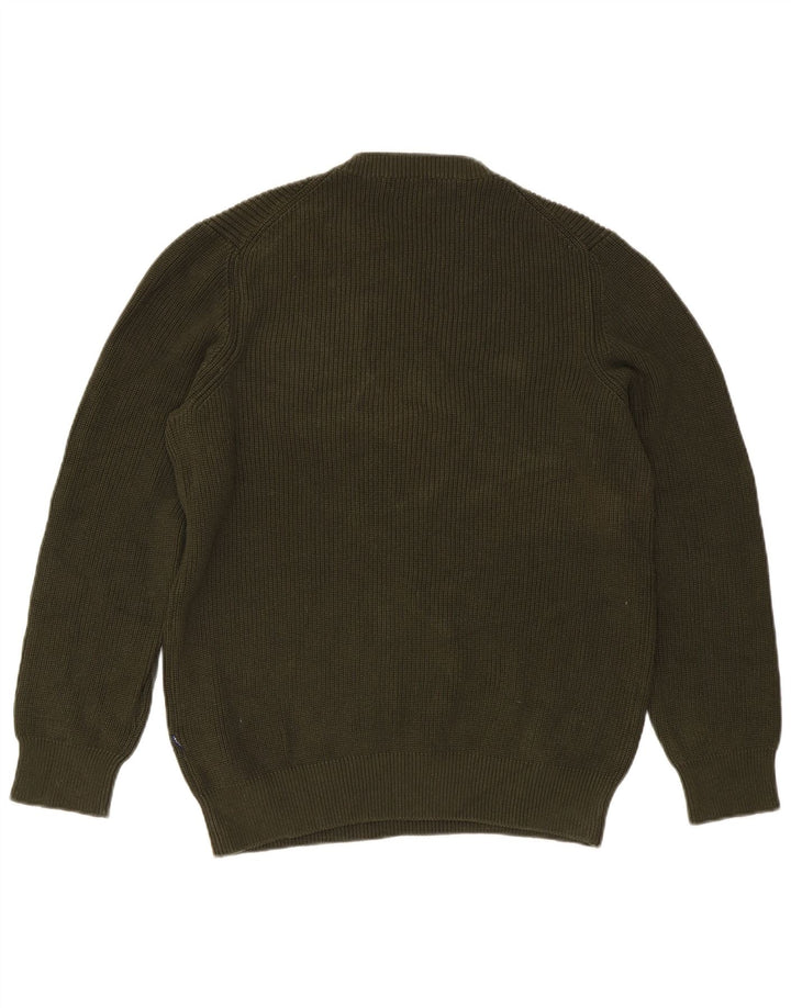 Carrera Herre Jumper Sweater med rund hals Stor Khaki Bomuld