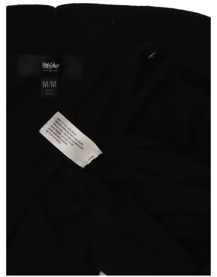 Mossimo Dame Kortærmet Åben Bolero Jumper UK 12 Medium Sort Bomuld