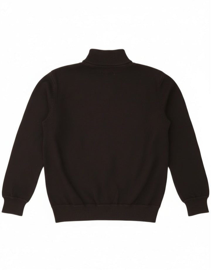 Wrangler Herre Zip Neck Jumper Sweater XL Sort Bomuld
