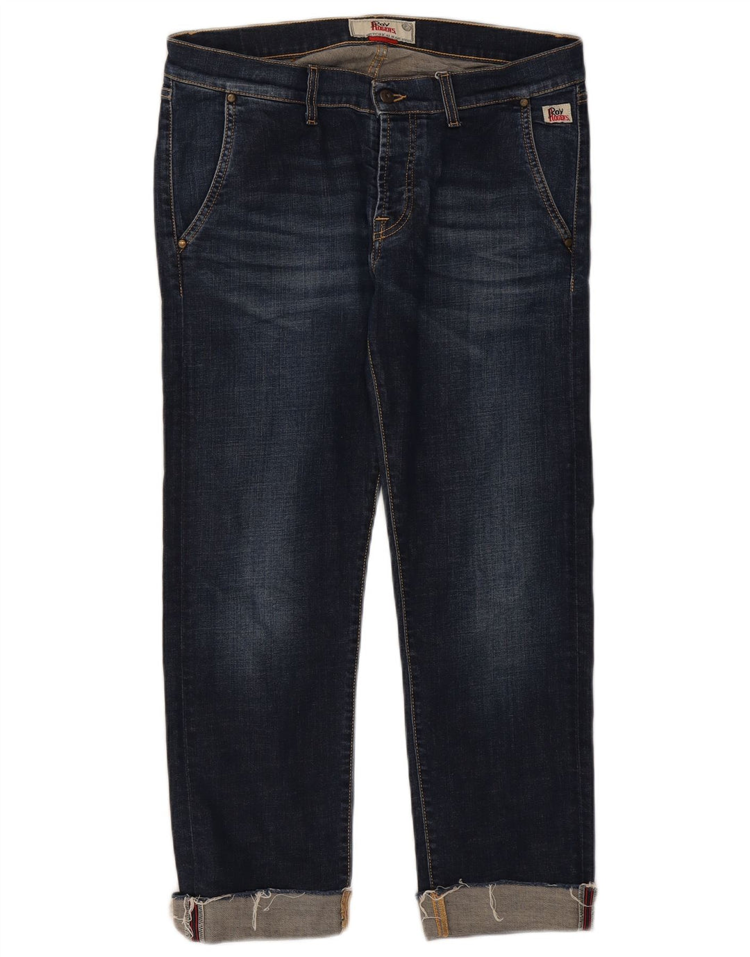 Roy Rogers lige jeans til kvinder W35 L28 marineblå bomuld