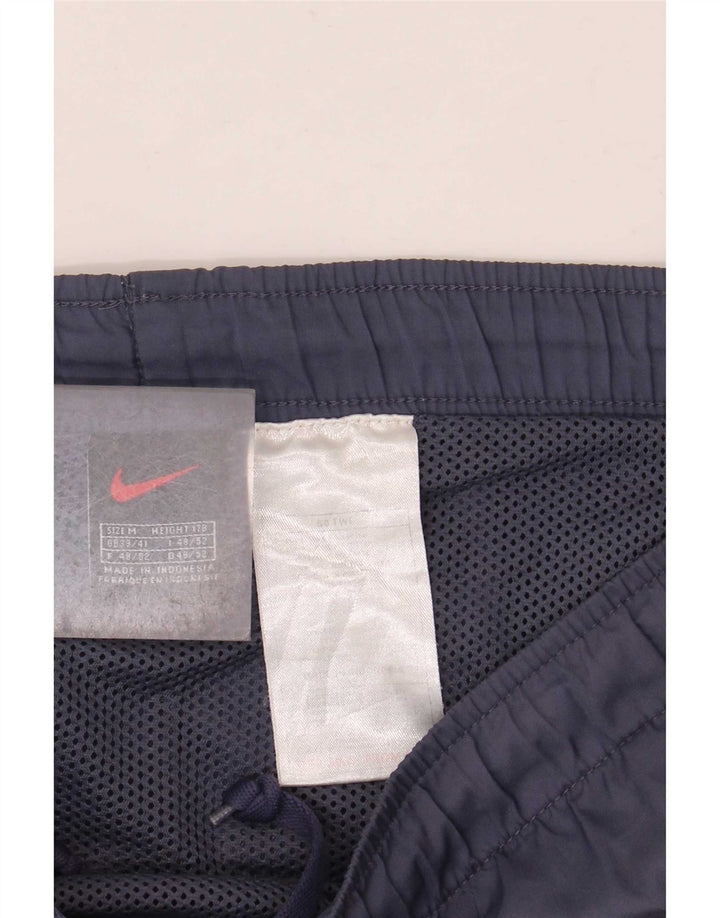 Nike Badeshorts til mænd UK 39/41 Medium Navy Blue Colourblock Polyester