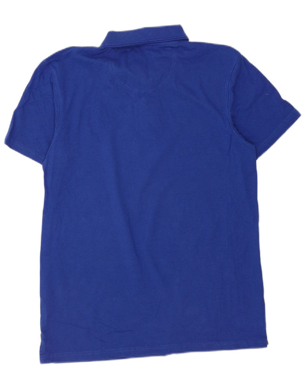 Weird Fish Herre Polo Shirt Medium Blue