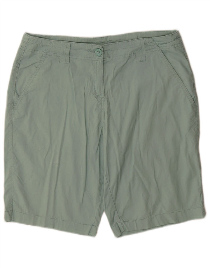 Mountain Warehouse Dame Chino Shorts UK 12 Medium W32 Grøn Bomuld