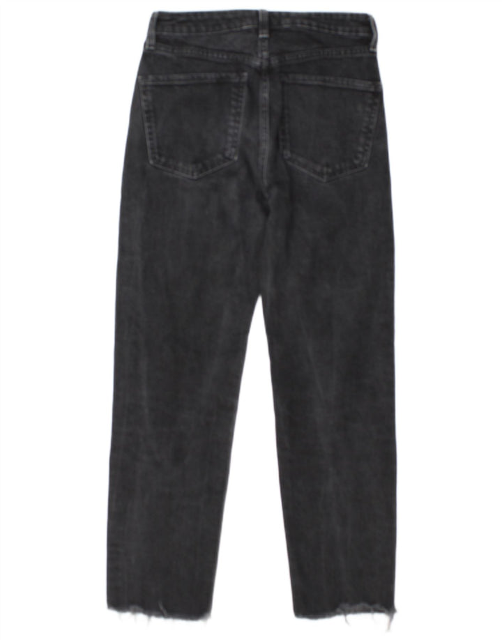 Zara Dame Straight Jeans EU 36 XS W26 L26 Grå
