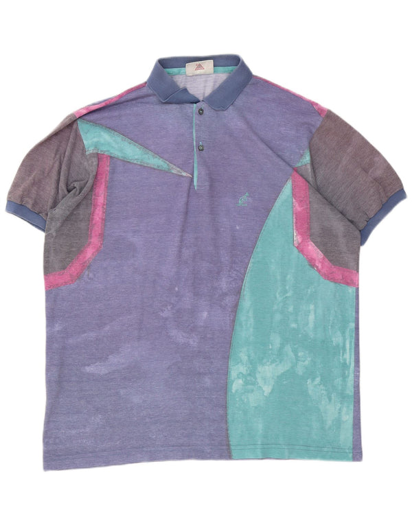 AUSTRALIAN L'ALPINA Poloshirt til mænd IT 54 XL Flerfarvet Colourblock
