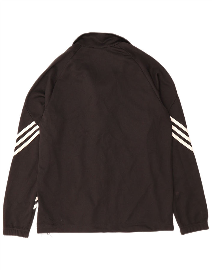 Adidas drenge Climalite træningsdragt topjakke 13-14 år sort polyester
