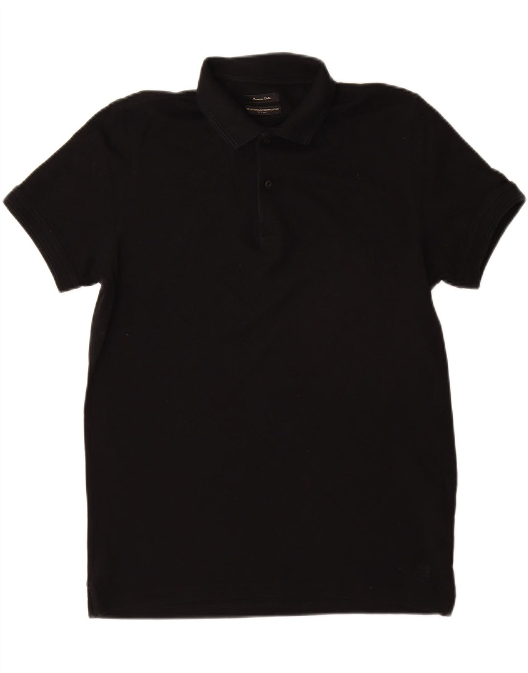 Massimo Dutti Herre Polo Shirt XL Sort Bomuld