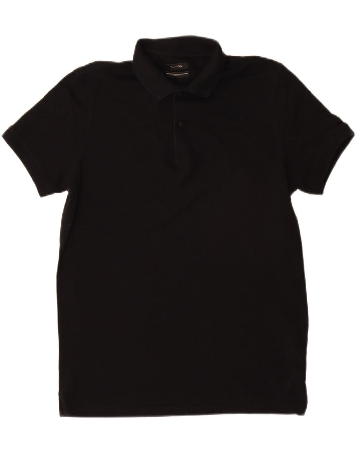 Massimo Dutti Herre Polo Shirt XL Sort Bomuld