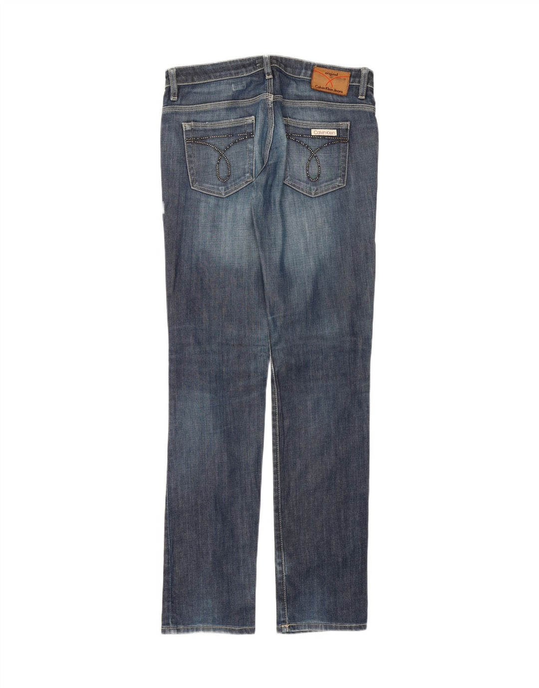CALVIN KLEIN Womens Straight Jeans W30 L34 Blue Vintage Calvin Klein and Second-Hand Calvin Klein from Messina Hembry 
