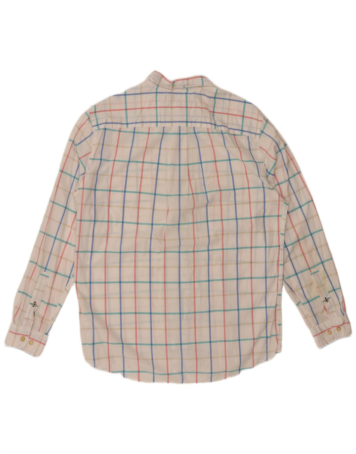 TOMMY HILFIGER Herre Classic Fit skjorte Medium hvid ternet bomuld