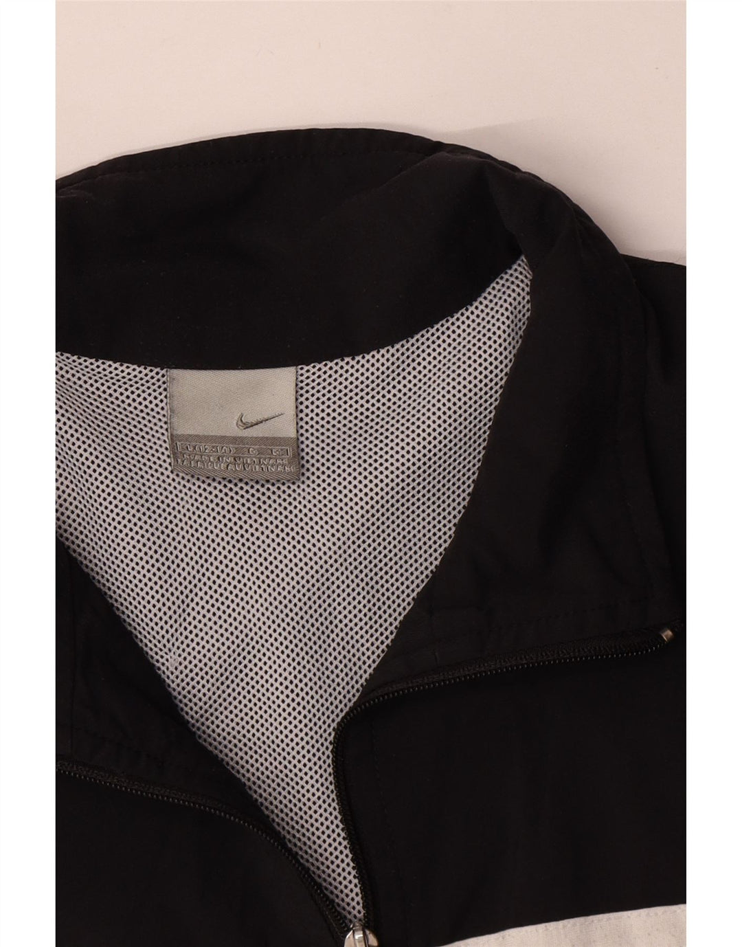Nike Womens Crop træningsdragt topjakke US 12/14 Stor sort stribet