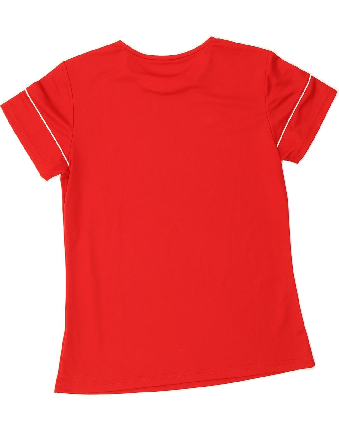 ADIDAS Womens Climalite T-Shirt Top UK 12/14 Medium Red Vintage Adidas and Second-Hand Adidas from Messina Hembry 