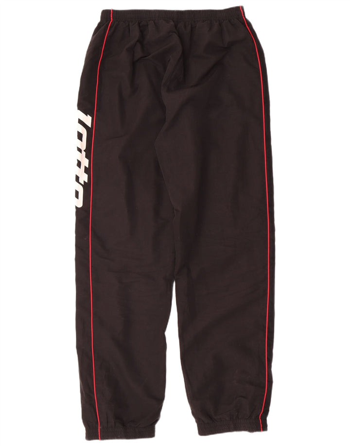 LOTTO Womens Graphic Tracksuit Trousers Joggers UK 12 Medium  Black