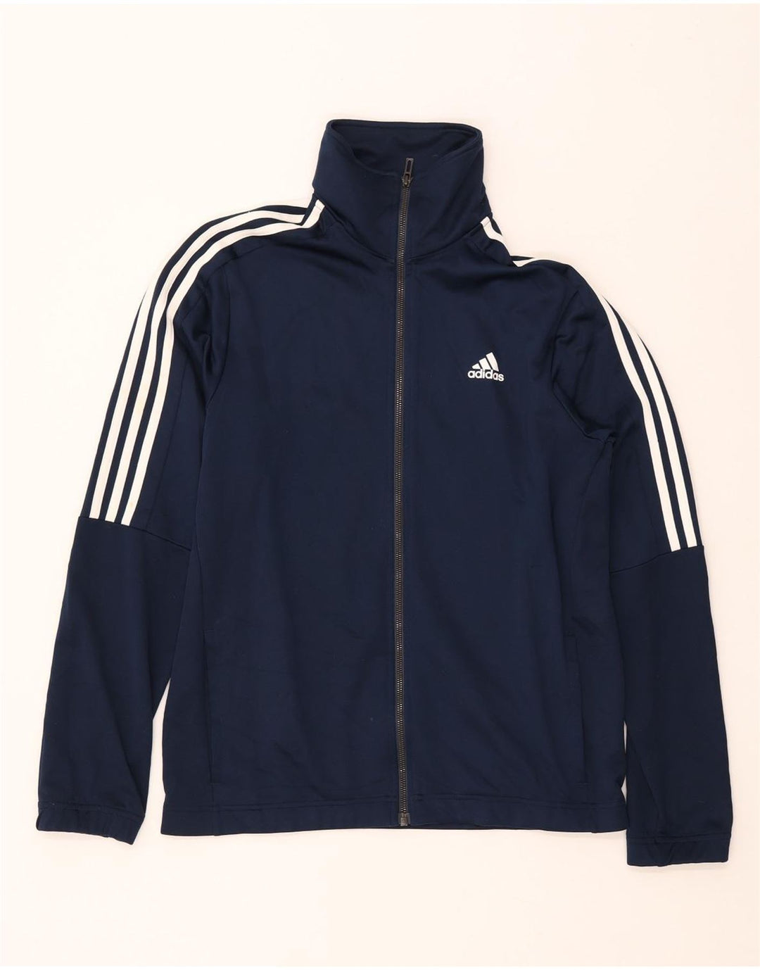 ADIDAS Træningsdragt til mænd, topjakke UK 40/42 Mellem marineblå polyester