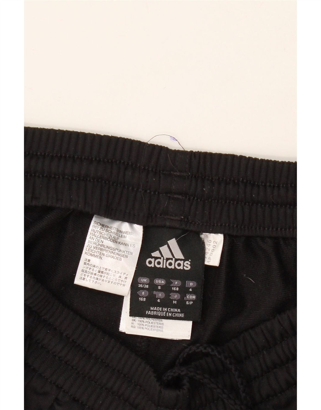 ADIDAS Mens Tracksuit Trousers UK 36/38 Small  Black Colourblock Polyester Vintage Adidas and Second-Hand Adidas from Messina Hembry 