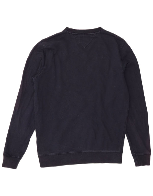 Tommy Hilfiger Herre Grafisk Sweatshirt Jumper Medium Navyblå Bomuld