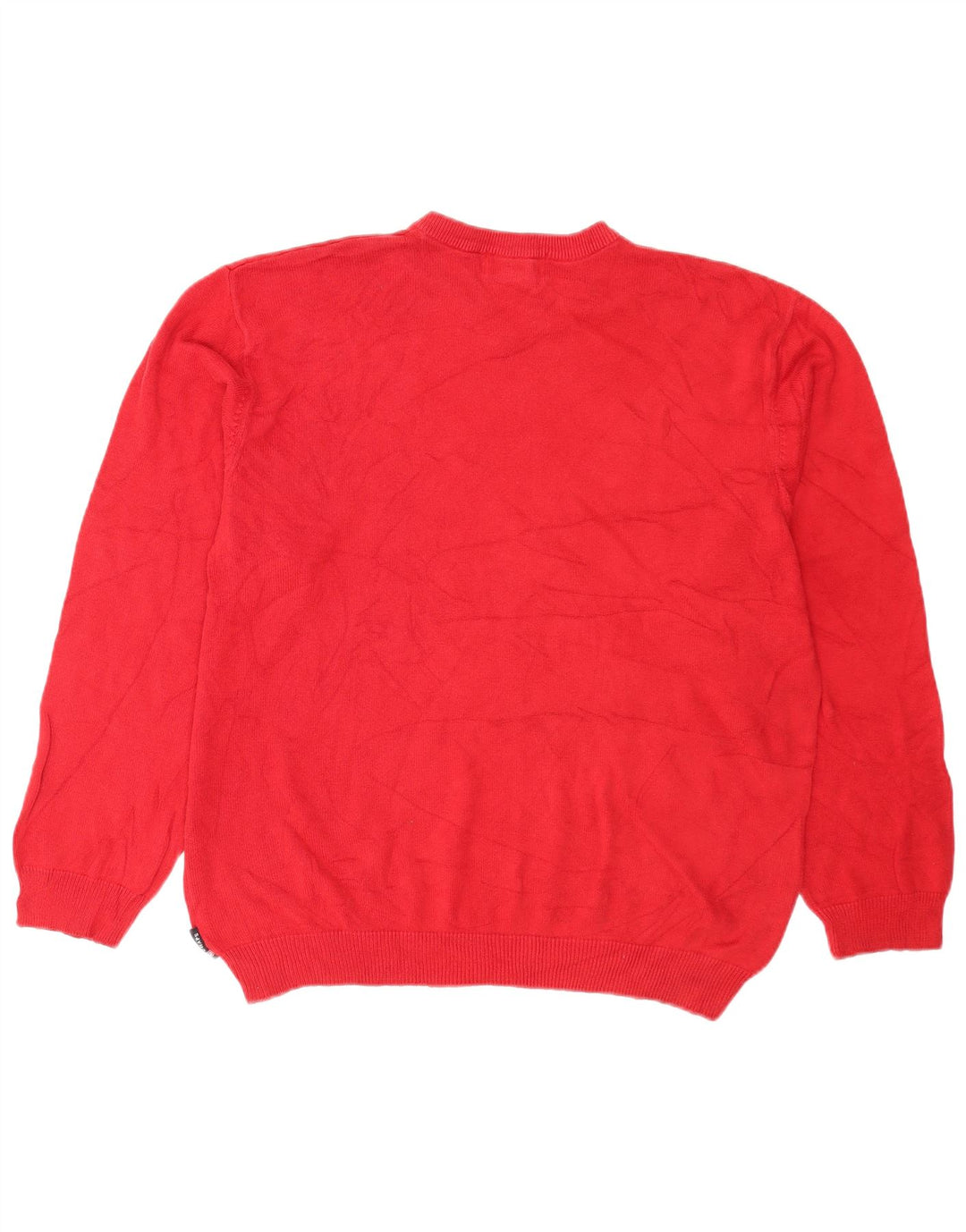 Chaps Herre V-hals sweater Stor Rød Colourblock Bomuld