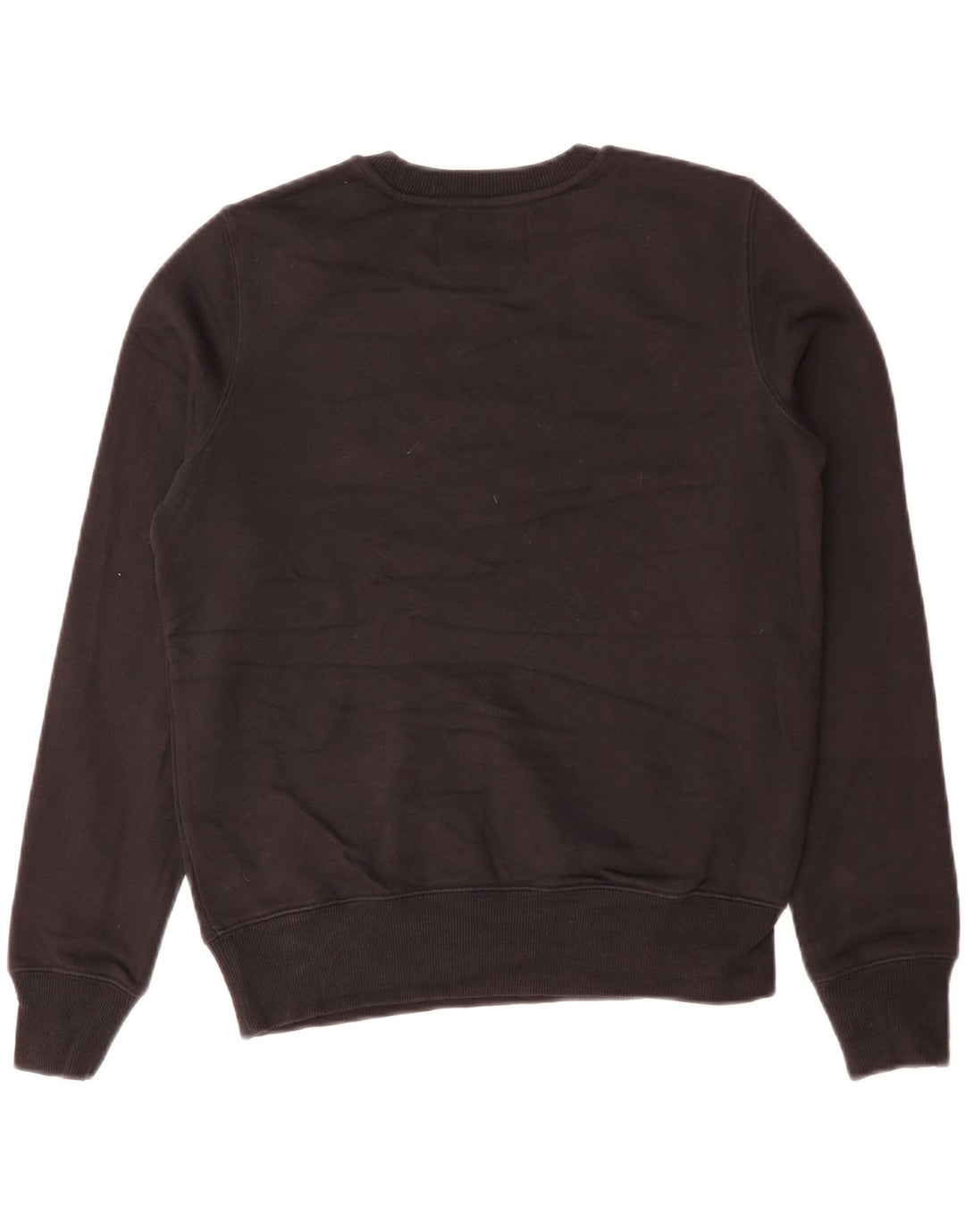 CALVIN KLEIN JEANS Dame Oversized Sweatshirt Jumper UK 10 Lille Sort