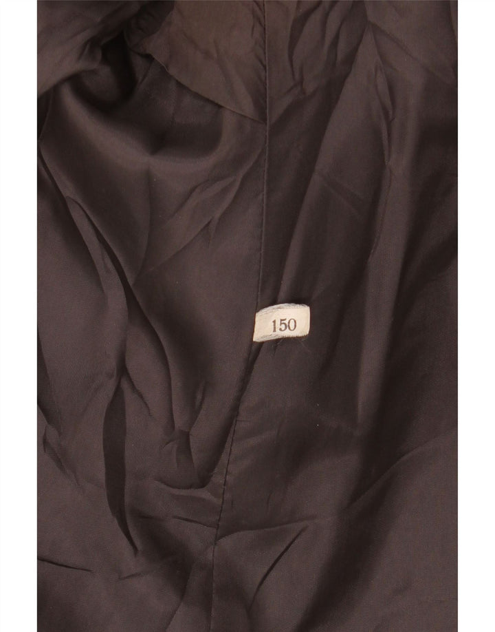 Vintage Dame Dobbeltradet Frakke UK 16 Large Grey Wool