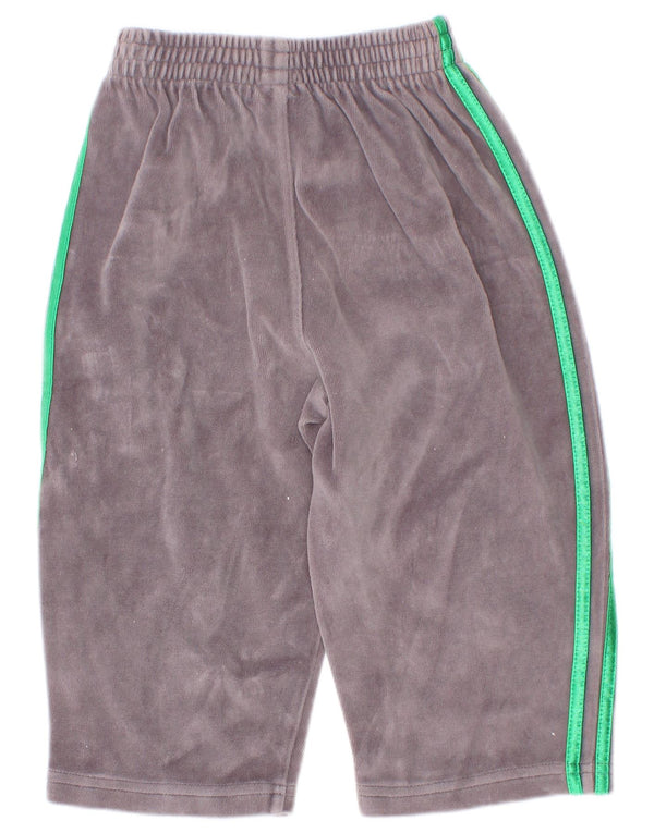 Adidas Baby Boys Velvet træningsdragt bukser 18-24 måneder Grå bomuld