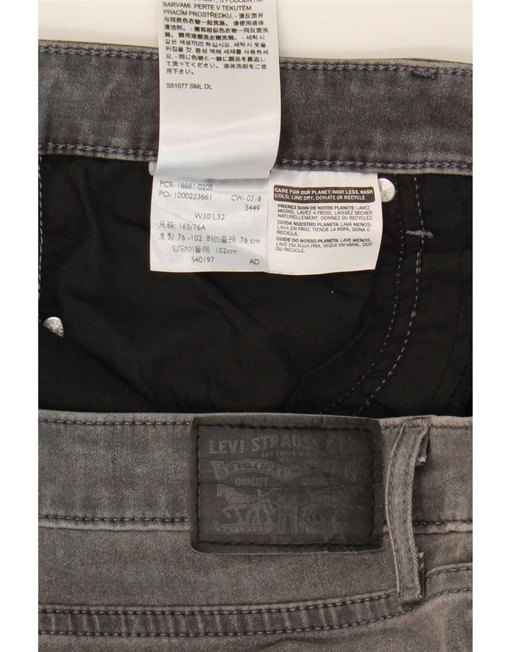 Levi's Dame 711 Skinny Jeans W30 L32 Grå Bomuld