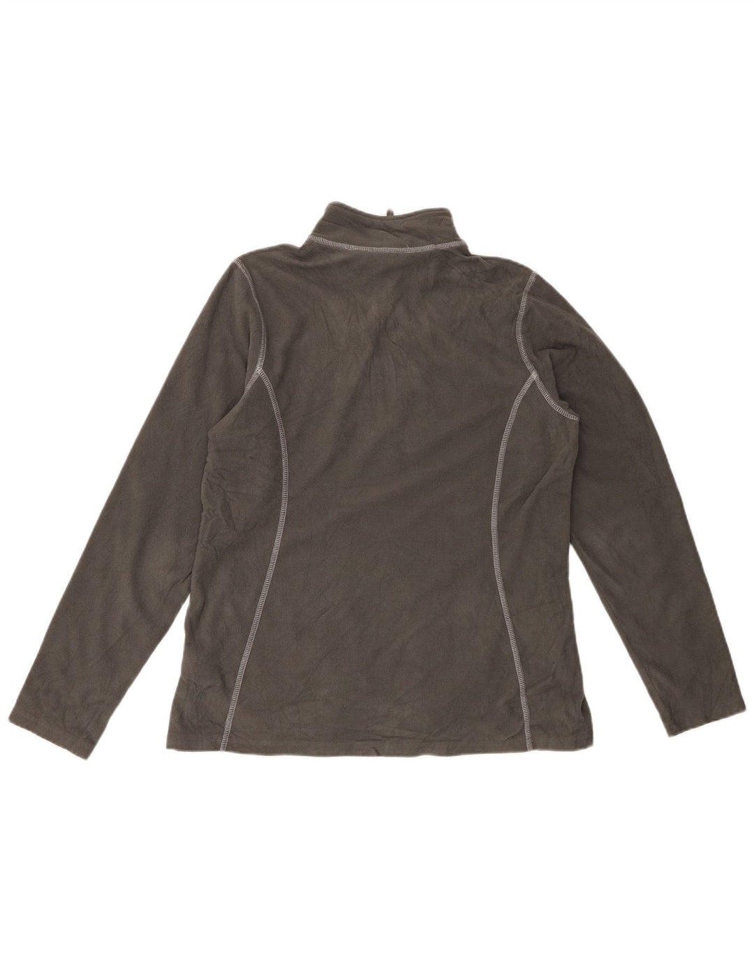 EDDIE BAUER Fleecetrøje med lynlås til kvinder UK 16 Stor grå polyester