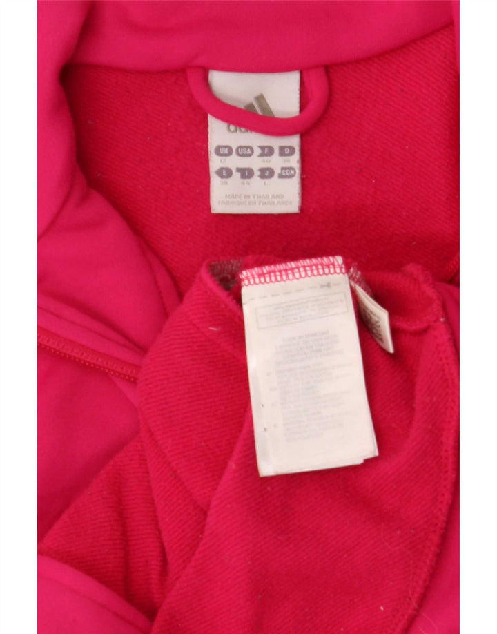 Adidas træningsdragt topjakke til kvinder UK 12 Medium Pink Polyester